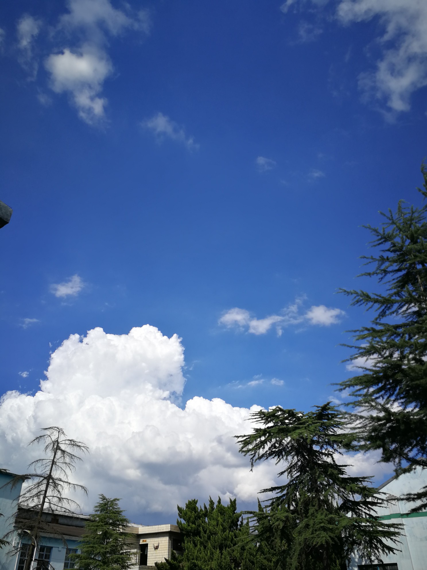 蓝蓝天空～白云飘飘,手机拍摄溧水今天下午四以后